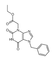 ethyl 7-benzylxanthine-3-acetate结构式