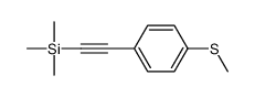 trimethyl-[2-(4-methylsulfanylphenyl)ethynyl]silane结构式