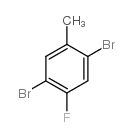 2,5-dibromo-4-fluorotoluene Structure