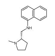 (2S)-1-methyl-2-[(N-1-naphthylamino)methyl]pyrrolidine结构式