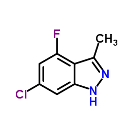 6-Chloro-4-fluoro-3-methyl-1H-indazole Structure