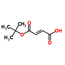 (E)-4-(叔丁氧基)-4-氧代丁-2-烯酸结构式