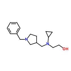 2-{[(1-Benzyl-3-pyrrolidinyl)methyl](cyclopropyl)amino}ethanol结构式