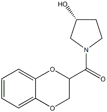(2,3-Dihydro-benzo[1,4]dioxin-2-yl)-((R)-3-hydroxy-pyrrolidin-1-yl)-Methanone Structure