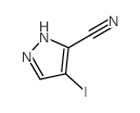 4-碘-1H-吡唑-5-甲腈结构式