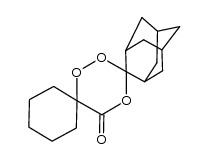 dispiro[cyclohexane-1,6'-1',2',4'-trioxane-3',2''-tricyclo[3.3.1.13.7]decan]-5'-one Structure