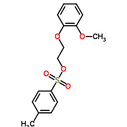 2-(2-甲氧基苯氧基)乙基-4-甲基苯磺酸酯结构式