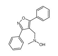 N-methyl-N-(3,5-diphenyl-4-isoxazolylmethyl)hydroxylamine Structure