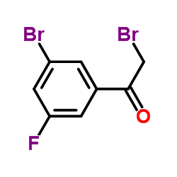 2-Bromo-1-(3-bromo-5-fluorophenyl)ethanone结构式