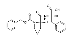 Z-L-Pro-L-(αMe)Phe-OH结构式