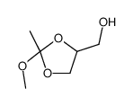 (2-methoxy-2-methyl-1,3-dioxolan-4-yl)methanol Structure
