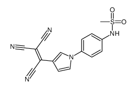 N-[4-[3-(1,2,2-tricyanoethenyl)pyrrol-1-yl]phenyl]methanesulfonamide Structure