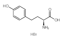 Homo-L-tyrosine HBr structure