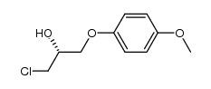 (R)-1-chloro-3-(4-methoxyphenoxy)propan-2-ol Structure