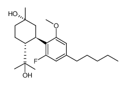 3-(2-fluoro-6-methoxy-4-pentylphenyl)-4-(2-hydroxypropan-2-yl)-1-methylcyclohexanol Structure