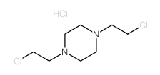 Piperazine,1,4-bis(2-chloroethyl)-, hydrochloride (1:2)结构式