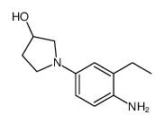 1-(4-amino-3-ethylphenyl)pyrrolidin-3-ol Structure