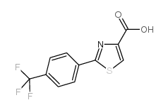 2-[4-(trifluoromethyl)phenyl]-1,3-thiazole-4-carboxylic acid structure