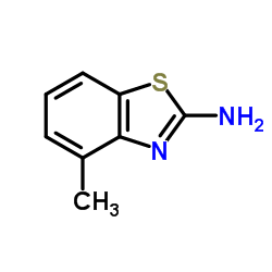 2-氨基-4-甲基苯并噻唑结构式