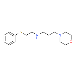 3-吗啉-N-(2-苯硫基)乙基)丙-1-胺结构式