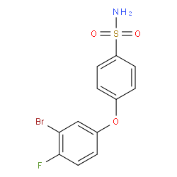4-(3-溴-4-氟苯氧基)苯磺酰胺结构式