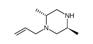 Piperazine, 2,5-dimethyl-1-(2-propenyl)-, (2R,5S)- (9CI)结构式