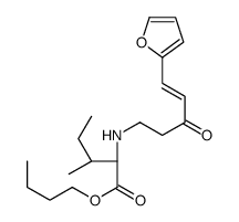 butyl (2S,3S)-2-[[(E)-5-(furan-2-yl)-3-oxopent-4-enyl]amino]-3-methylpentanoate Structure