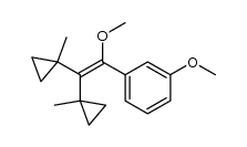 1-methoxy-1-(3-methoxyphenyl)-2,2-bis(1-methylcyclopropyl)ethylene Structure