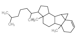 5a,7a-dimethyl-8-(6-methylheptan-2-yl)-1,4,5,5a,5b,6,7,7a,8,9,10,10a,10b,10c-tetradecahydrocyclopenta[a]cyclopropa[k]fluorene Structure