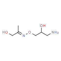 2-Propanone,1-hydroxy-,O-(3-amino-2-hydroxypropyl)oxime structure