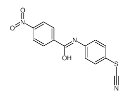 [4-[(4-nitrobenzoyl)amino]phenyl] thiocyanate结构式