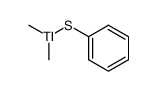dimethyl(thiophenolato)thallium(III)结构式