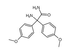 α-Amino-bis-(4-methoxyphenyl)acetamide结构式