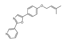 3-[5-[4-[(3-Methyl-2-butenyl)oxy]phenyl]-2-oxazolyl]pyridine picture