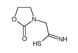 3-Oxazolidineethanethioamide, 2-oxo- Structure