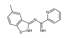 N'-(5-methyl-1,2-benzothiazol-3-yl)pyridine-2-carboximidamide Structure