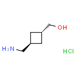 trans-[3-(aminomethyl)cyclobutyl]methanol hydrochloride结构式