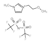 bis(trifluoromethylsulfonyl)azanide,1-(2-methoxyethyl)-3-methylimidazol-3-ium Structure