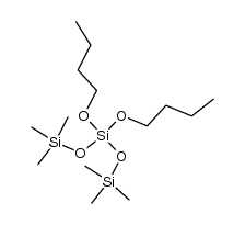 Dibutyloxy-bis-trimethylsilyloxy-silan Structure