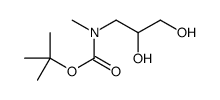tert-butyl N-(2,3-dihydroxypropyl)-N-methylcarbamate Structure