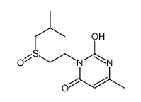 6-methyl-3-[2-(2-methylpropylsulfinyl)ethyl]-1H-pyrimidine-2,4-dione结构式