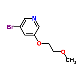3-溴-5-(2-甲氧基乙氧基)吡啶结构式