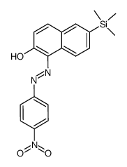 1-(4-nitro-phenylazo)-6-trimethylsilanyl-[2]naphthol Structure