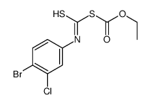 ethyl (4-bromo-3-chlorophenyl)carbamothioylsulfanylformate结构式