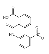 2-[(3-nitrophenyl)carbamoyl]benzoic acid结构式