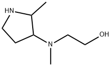 Ethanol, 2-[methyl(2-methyl-3-pyrrolidinyl)amino]- Structure