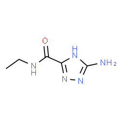 1H-1,2,4-Triazole-3-carboxamide,5-amino-N-ethyl-(9CI)结构式