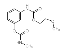 Carbanilic acid, m-hydroxy-, 2-methoxyethyl ester, methylcarbamate structure