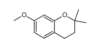 7-methoxy-2,2-dimethyl-3,4-dihydro-2H-1-benzopyran结构式