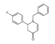1-benzyl-2-(4-fluorophenyl)-2,3-dihydropyridin-4-one结构式